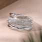 Jorrio round cut delicate sterling silver ring band