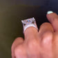 Jorrio handmade 10ct radiant cut chic sterling silver ring