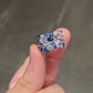 Jorrio stunning sapphire exquisite multi-stone sterling silver ring