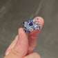 Jorrio stunning sapphire exquisite multi-stone sterling silver ring