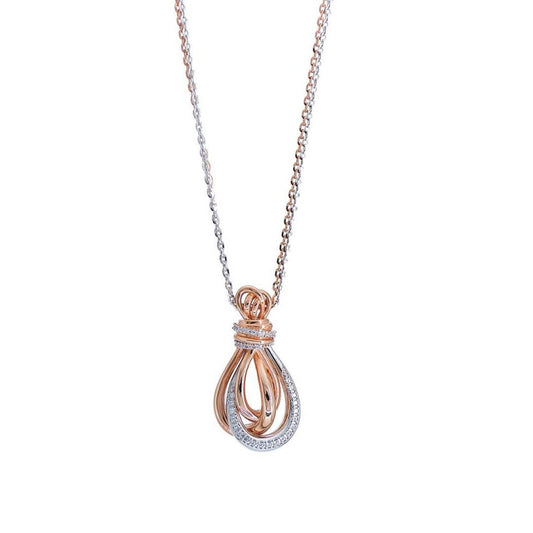 Jorrio handmade rose gold vintage sterling silver necklace